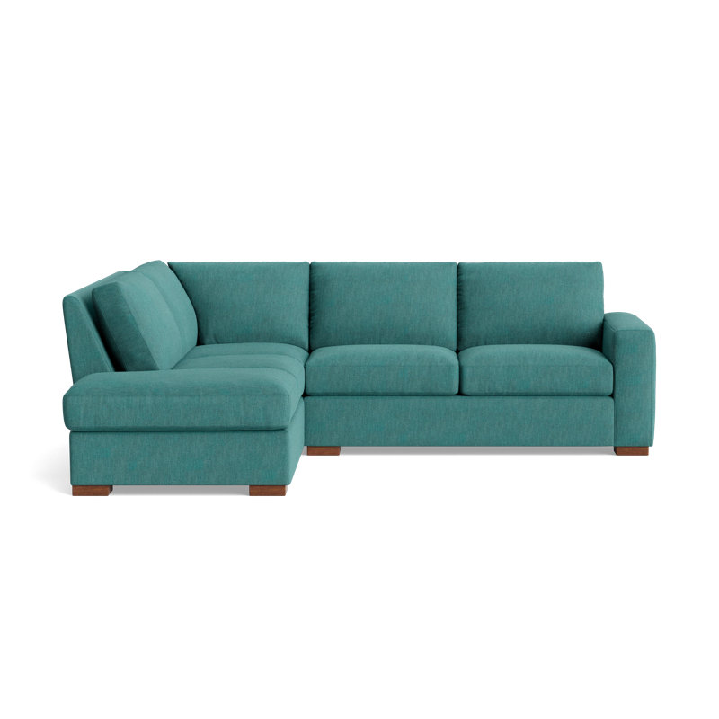 Couch Potato Sectional, Left Hand Facing, Performance Weave - Spruce