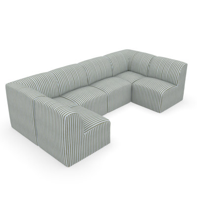 Fleener 124" Sunbrella® Outdoor U Sectional