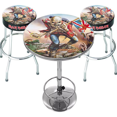  IRON MAIDEN TROOPER BAR SET BLK/CHRM