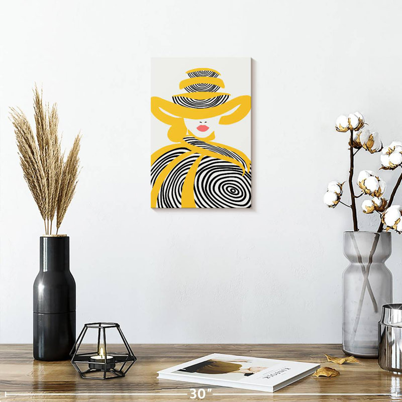 Shuttleworth Chic Yellow Lady, 12" H x 8" W