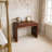 Classic Wood Vanity Desk with Flip Mirror, 3-in-1 Dressing Table with 2 Drawers and Storage Space-1527297529