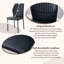 Ensemble de 6 chaises de salle à manger rembourrées en polyuréthane à dossier vertical-1497897701-1497897703