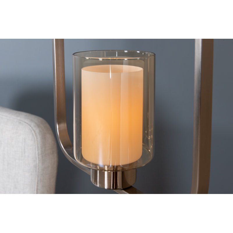 Altheimer 1 - Light Nickel Geometric Pendant