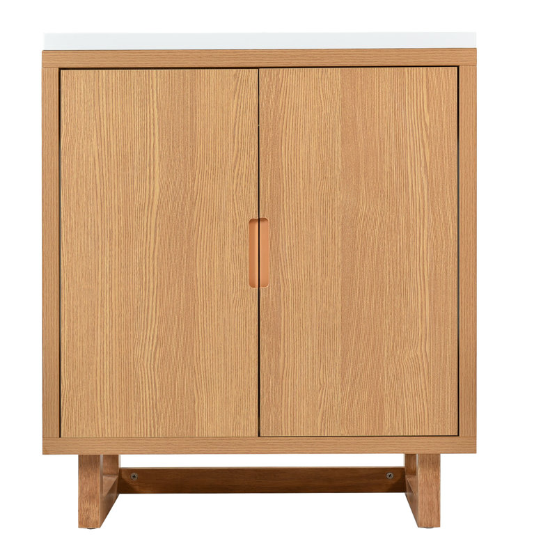Bathroom Vanity With Sink – 30" Under-Sink Cabinet With Soft-Close Doors & Large Storage, Natural