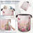 Butterfly Laundry Basket,Oxford Cloth  Rose Laundry Hamper With Handle Foldable Portable Clothes Storage Basket For Laundry Room/Bedroom/Bathroom