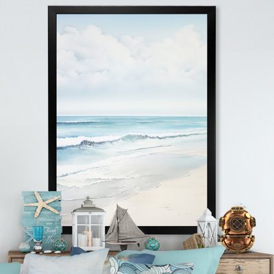«Beach Photo Tranquil Waters II - Coastal Beach», art mural