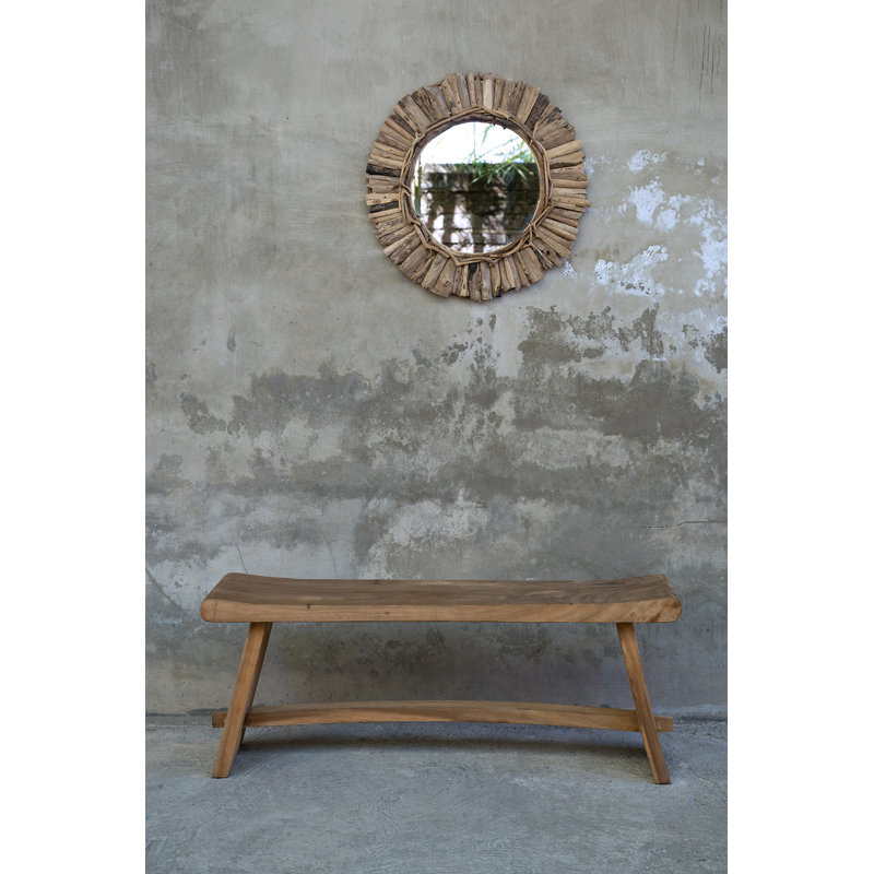 Indianola Shell Round Mirror