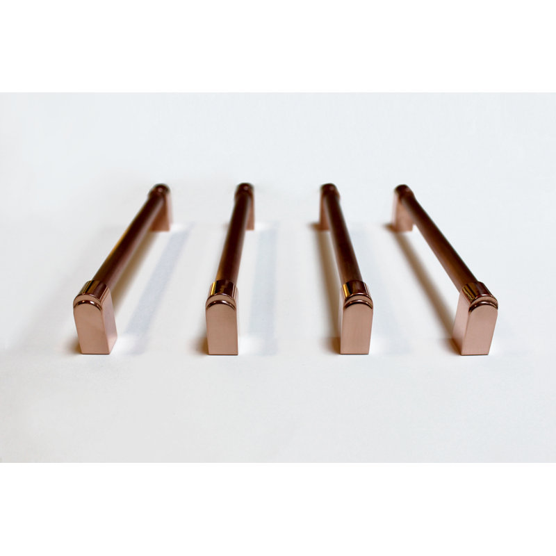 Lunar Eclipse Bar / Handle Pull, Polished Copper, 5 5/8"