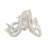 Silver Polystone Octopus Decorative Sculpture with Long Tentacles and Suctions Detailing