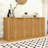 Modern Wave Design Sideboard Buffet Cabinet with 4-Door Hidden Storage-47146666