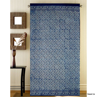 100% Cotton Semi Sheer Curtain Single Panel