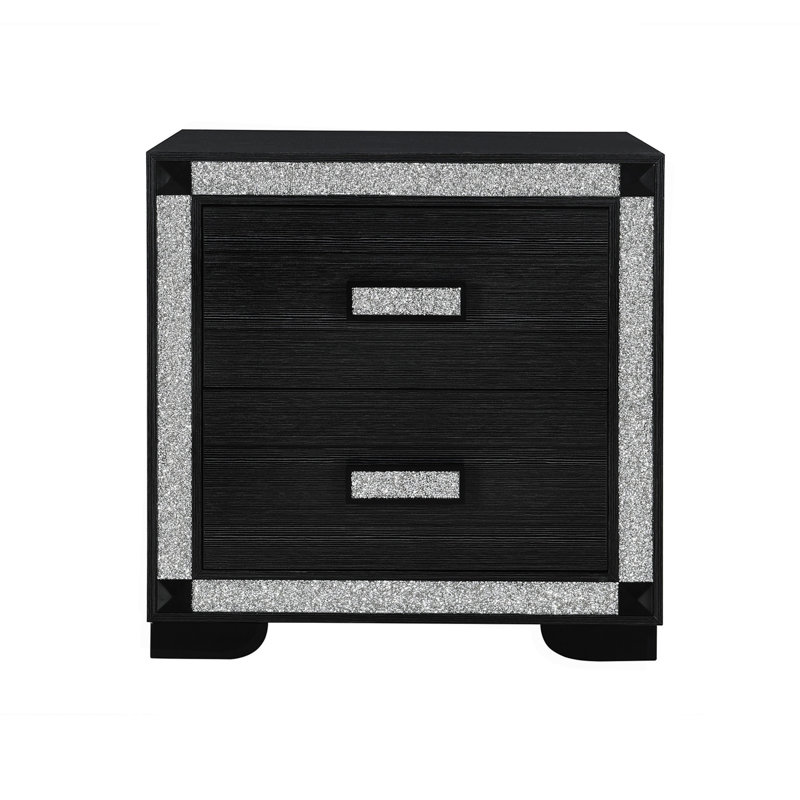 Table de chevet gris anthracite