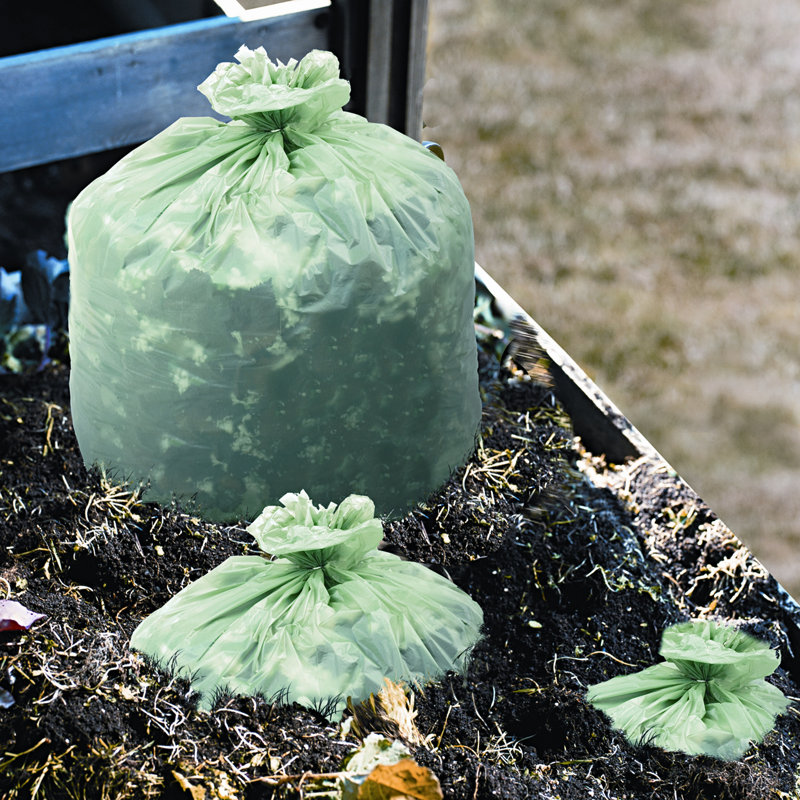 Stout® EcoSafe-6400™ Compostable Bags 64 Gallons Plastic Odor Resistant Compost Bag