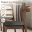 Ensemble de table de salle à manger 7 pièces en bois fritté moderne avec chaises en cuir pour 6 personnes, assemblage minimal-1473109021-1473109018-1473109015