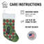 Standard Black Poodle Christmas PoinsettIas Holiday Stocking