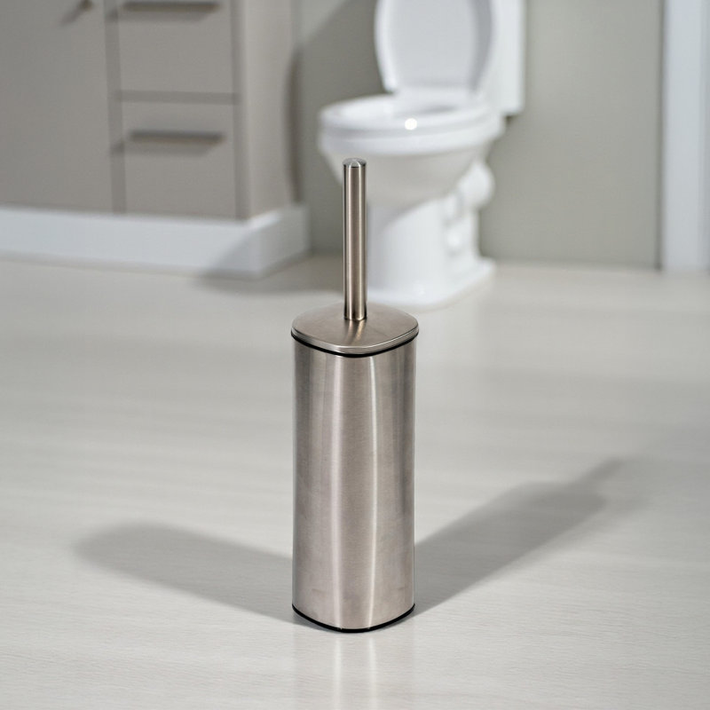 Arkadelphia Stainless Steel Toilet Brush Satin, Satin
