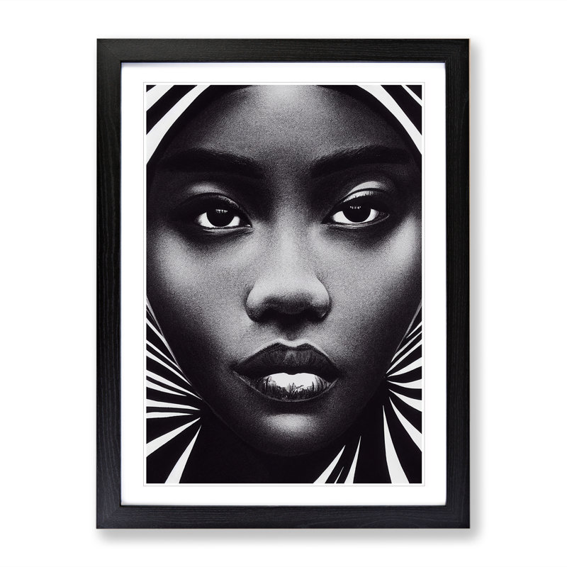 Astonishing Woman - Single Picture Frame Print, Black Framed, 64cm H x 46cm W x 2cm D
