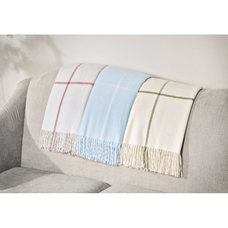 Glasgow 50" x 60" Throw, Light Blue