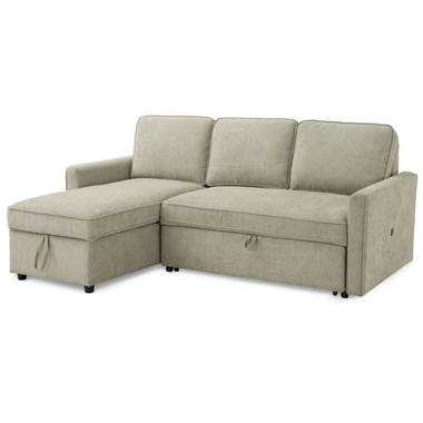  89 Upholstery Sleeper Sectional Sofa with Storage