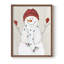 Festive Snowman III, reproduction encadrée - bois massif-923069228-923069269