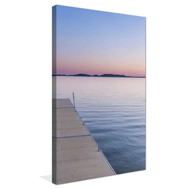" Sweet Silent Sunset " by Wil Stewart, 30" H x 18" W x 1" D, Wrapped Canvas