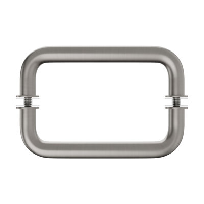 Tubular Pull Handle Back To Back Pull Handle With Washers 6" Center to Center Distance Brushed Nickel Finish
