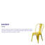 Chaise d'appoint empilable en métal Lily-1653966824