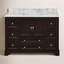 Ensemble de meuble-lavabo simple 48 po avec armoire chocolat et comptoir en marbre de Carrare Tilford-2107456468