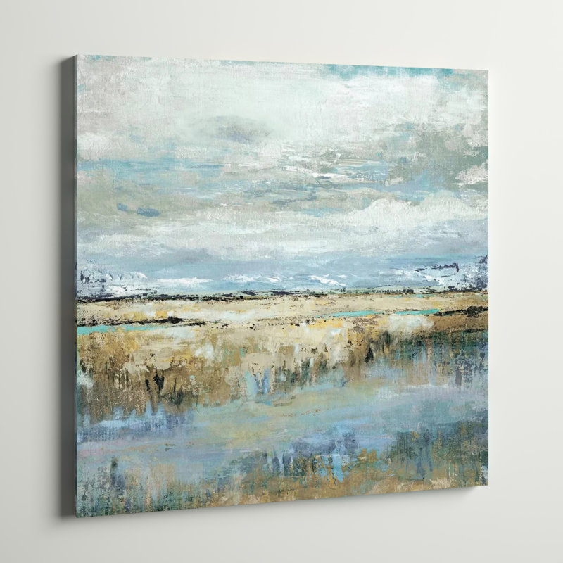 «Coastal Marsh» par Tava Studios - impression sur toile tendue, H 48 po x l 48 po x P 1,5 po, Toile tendue