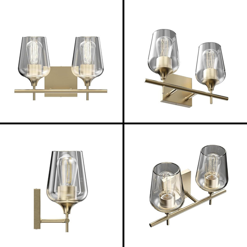 Éclairage pour meuble-lavabo 2 lumières 2 lumières