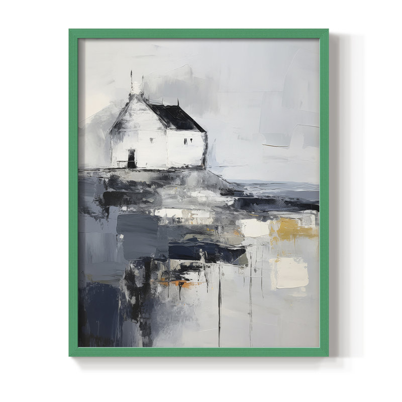 «NAUTICAL Series», reproduction encadrée en bois massif, 30" H x 24" W, Vert