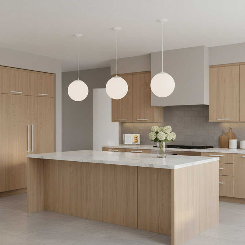 Leo - Hanging Globe Extra Large One Light Pendant from Visual Comfort Studio, 14.75" H x 14" W x 14" D, White