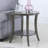Contemporary Oval Shelf Coffee Table Set-361998845