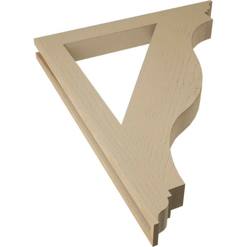 Support en bois de cèdre brut Funston Traditional, H 40 po x l 3,5 po x P 32 po