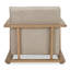 ECKERSLEY LOUNGE CHAIR CREAM FAUX FUR-336094718
