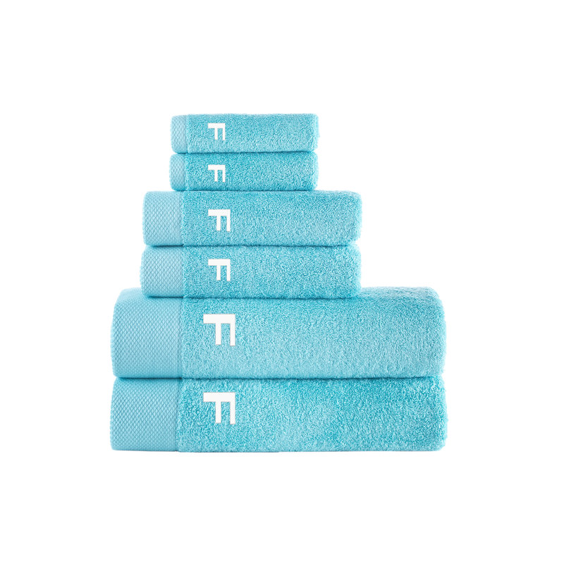 Dierks 6 pcs Towel Set, F, Sea Glass