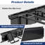Heavy-Duty 600LB Garage Wall Organizer, 68" Steel Rail with 12 Rubber Hooks, Fits 2x4 Studs,-88318325