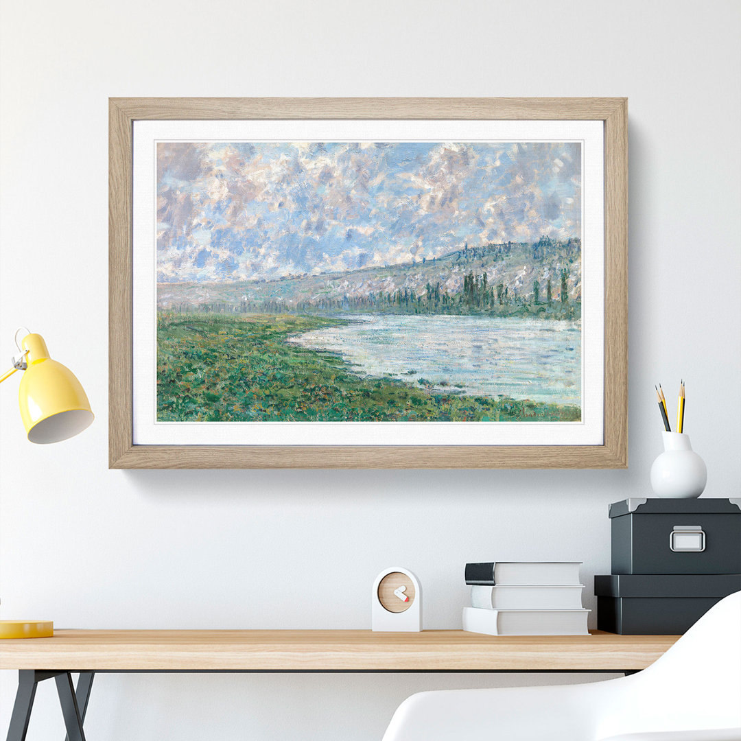 The Seine at Vetheuil by Claude Monet - Picture Frame Painting
