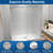 55"-60'' W x 76'' H Frameless Sliding Shower Door in Brushed Nickel Finish with 5/16" (8mm) Clear Tempered Glass, Soft-Close, Easy-Clean Coating, Explosion-Proof Film-101493652