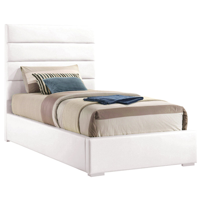 Lit plateforme tapissier simple, Lit simple