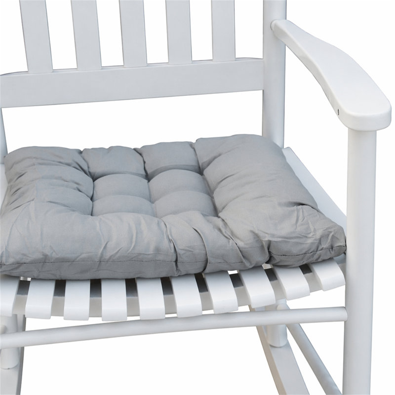 Chaise berçante en bois blanc, White