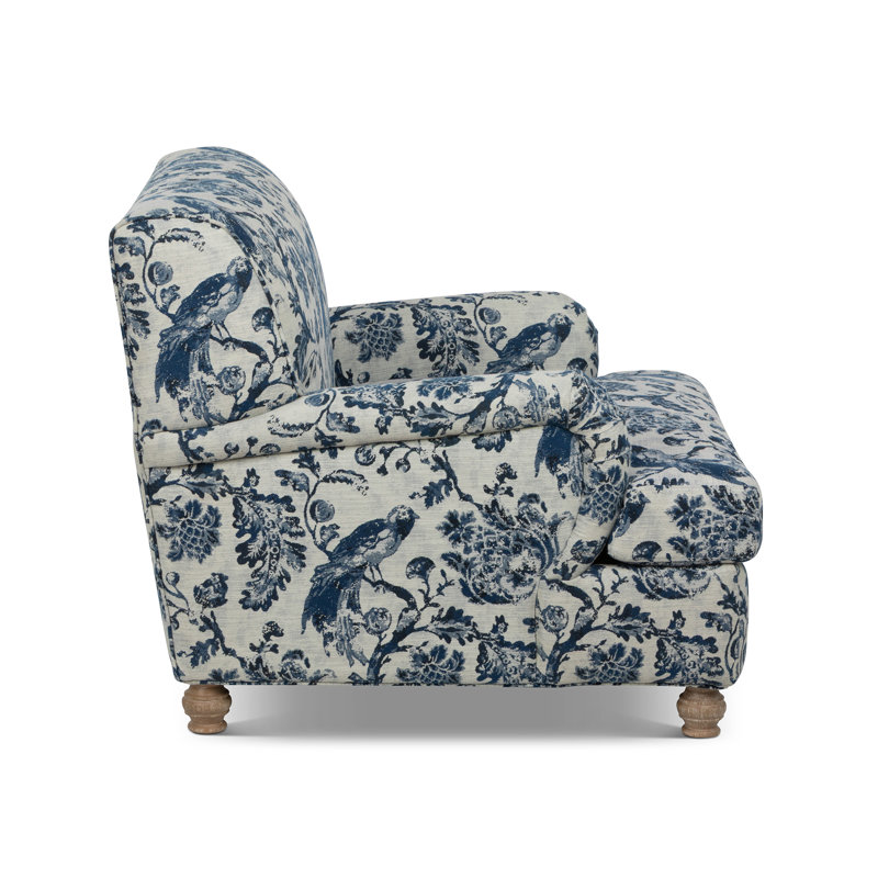 Kenwood Occasional Chair, Mocha, Bluebird Toile