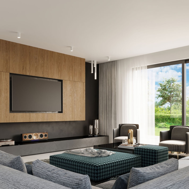 Lagos 40 Flush Mount, Biały