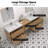 Mellani 84 Inch Floating Bathroom Vanity & Makeup Table Set