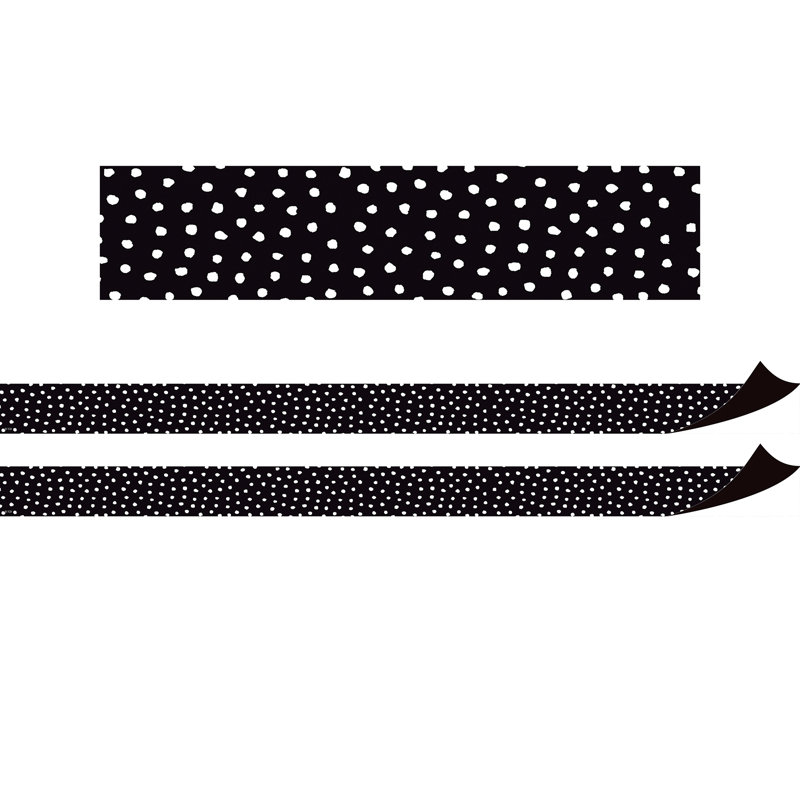 Bordure magnétique à pois peints