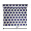 Papier peint imitation hexagone géométrique taupe bleu royal Mickelson