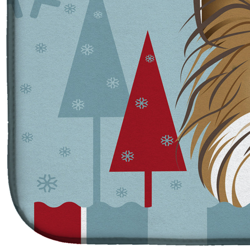 Tapis de séchage papillon de noël winter