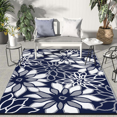 Reversible Waterproof Plastic Straw Outdoor Mats