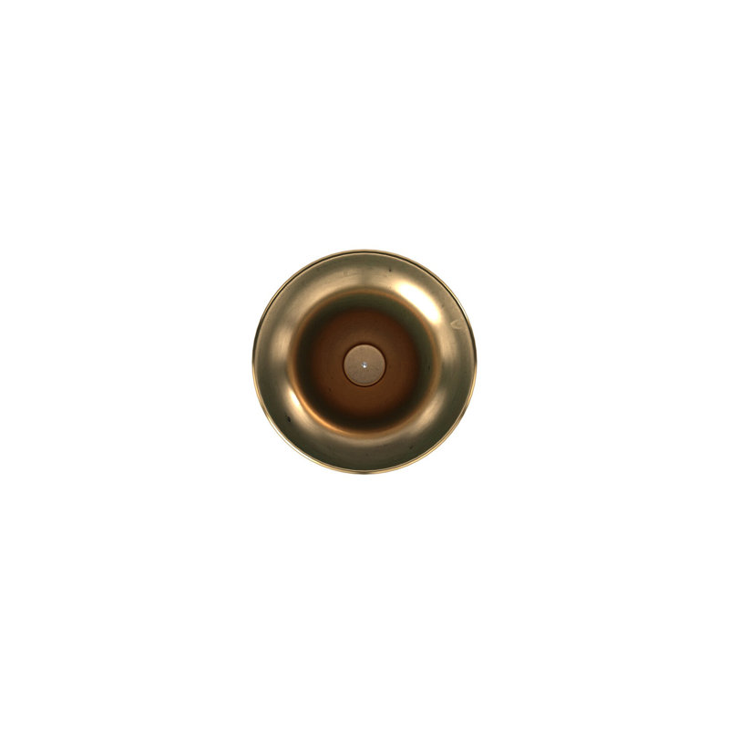 Vase de plancher en métal Fonseca, H 30 po x l 9,25 po x P 9,25 po, Or