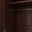 Armoire penderie 2 portes avec 3 tablettes de rangement